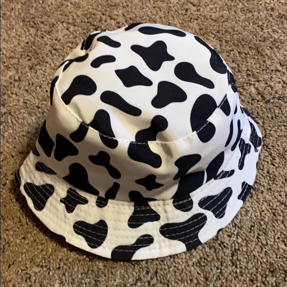 Cow print bucket hat